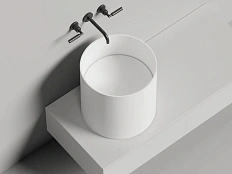 Раковина Salini Armonia Round 03 45 см белый матовый