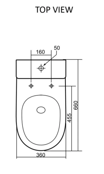 Унитаз компакт SantiLine черный SL-5026MB (детальная фотография), с бачком