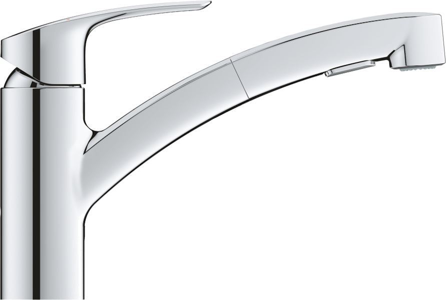 Смеситель для кухни Grohe Eurosmart с вытяжным душем 30305001 (детальная фотография), для кухни