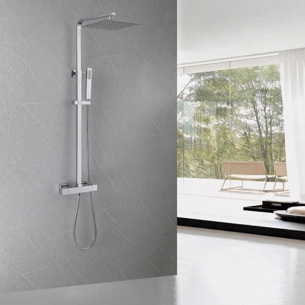 Душевая стойка Abber Daheim хром AF8260L (детальная фотография), хром