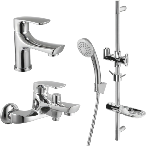Душевой комплект Lemark Plus Shape хром LM1780C (детальная фотография)
