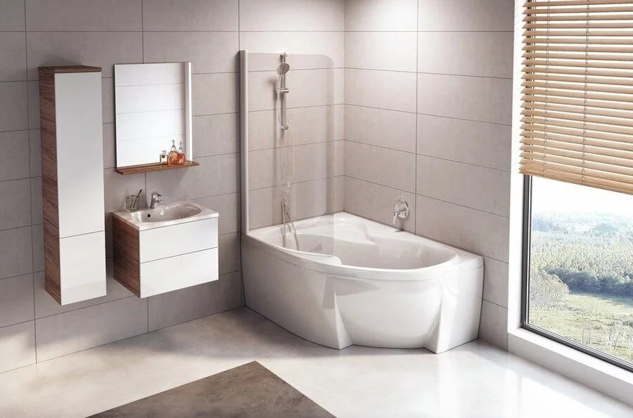 Ванна, цвет белый, правый вариант Ravak Rosa II 150-105 R CJ21000000 (детальная фотография), белые