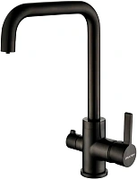 Смеситель для кухни Paulmark Logas вороненая сталь