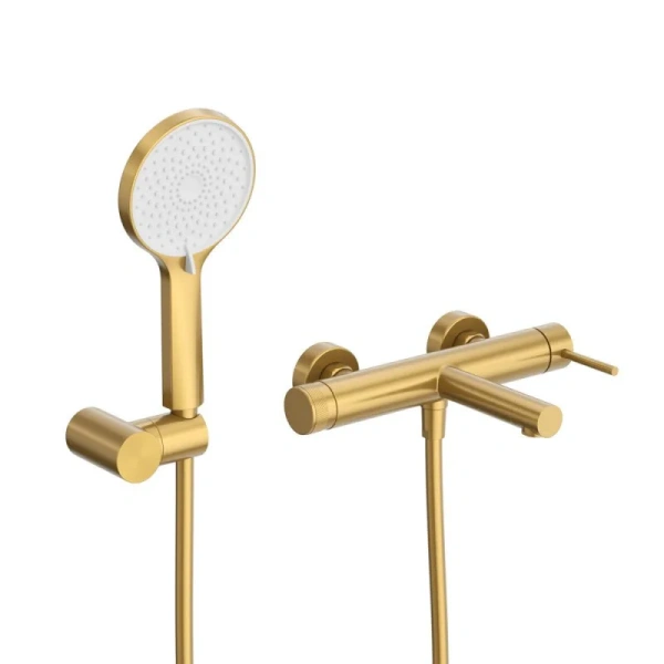 Смеситель для ванны Cezares Relax брашированное золото RELAX-VD-BORO (детальная фотография), современные, hi-tech