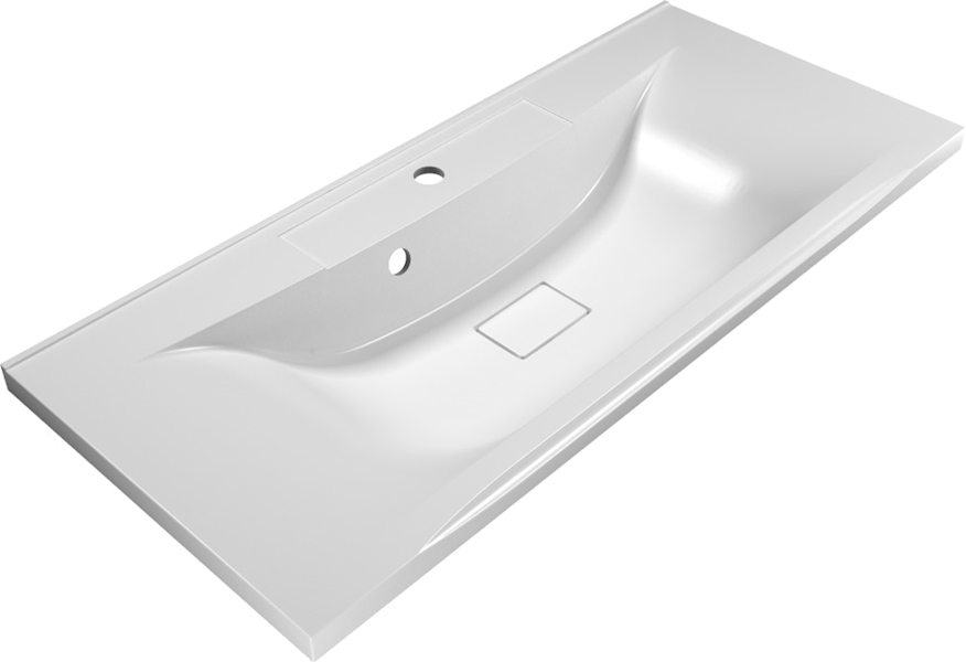 Раковина мебельная BelBagno Marino 100 см из искусственного мрамора BB1000/445-LV-MR-PR (детальная фотография)