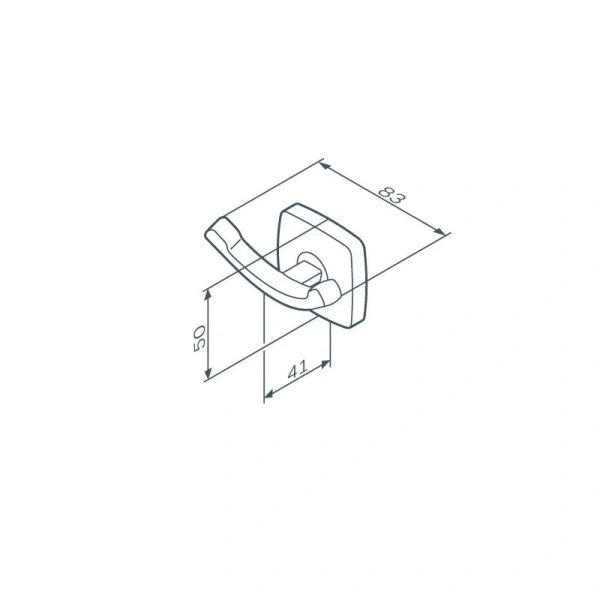 Крючок для ванной Am.Pm Gem черный матовый A9035622 (детальная фотография), современные, hi-tech