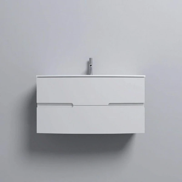 Тумба под раковину подвесная Jacob Delafon Nona 100 см глянцевый белый EB1889RU-G1C (детальная фотография), подвесная, угловая