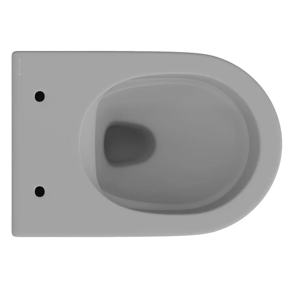 Унитаз подвесной Aqueduto CONE серый матовый CON0130 (детальная фотография), современные, hi-tech, круглые