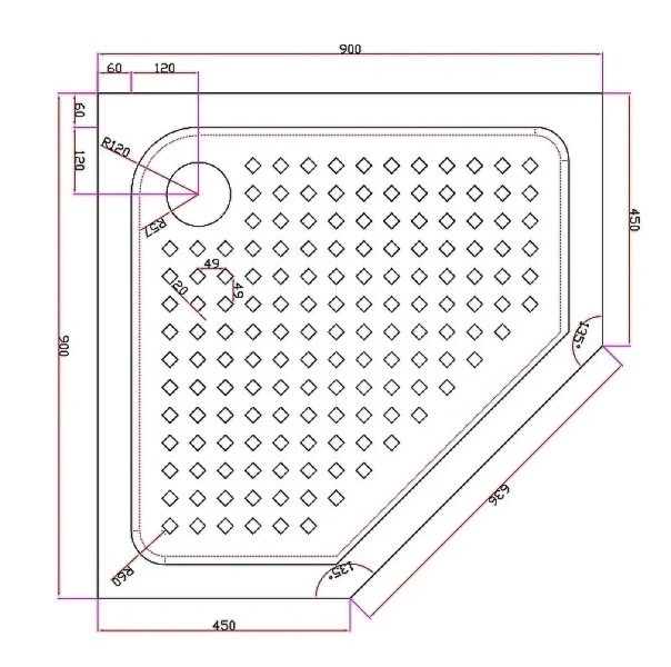 Душевой поддон Cezares Tray 90х90 см без сифона TRAY-A-P-90-15-W0 (детальная фотография), недорогие