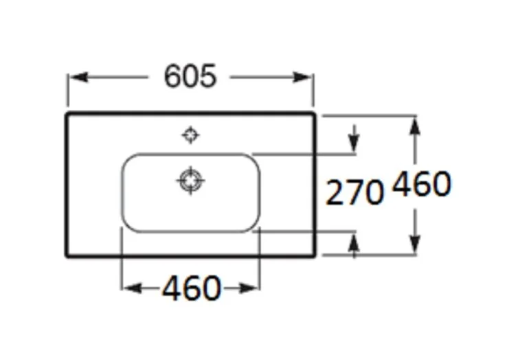 Раковина мебельная Акватон Victoria-N 60 см белая 732799E000 (детальная фотография), в наличии