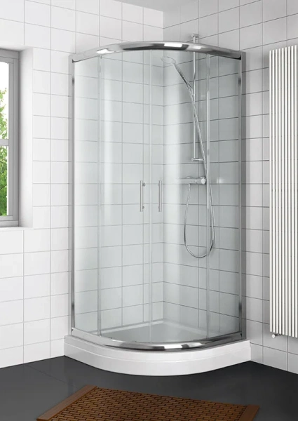 Душевой поддон акриловый белый с панелью R55 Riho Davos 281 90x90 см D002019005 (детальная фотография), низкие до 15 см