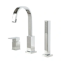 Смеситель для ванны Cezares Unika с ручным душем, хром