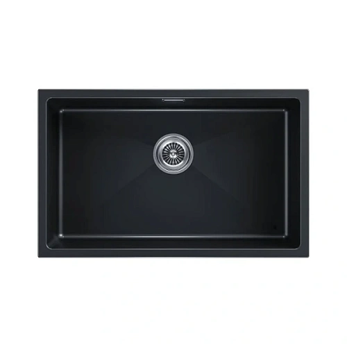 Мойка для кухни Paulmark Lumi 74 см черный металлик - фото 2