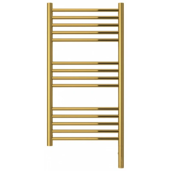 Полотенцесушитель электрический Сунержа Богема 3.0 40х80 см левый золото 03-5804-8040 (детальная фотография), лесенка, вертикальные