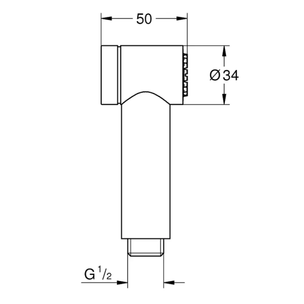 Гигиенический душ Grohe Rainshower хром 26839000 (детальная фотография), по запросу