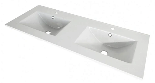 Раковина мебельная Cezares 120 см керамическая - фото 4