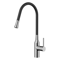 Смеситель для кухни Omoikiri Yatomi-BN-BL нержавеющая сталь/черный