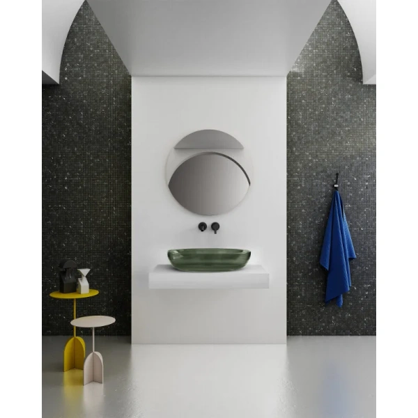 Раковина Abber Kristall 60 см оливковая AT2801Vesuvian (детальная фотография), другие