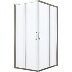 Душевой уголок профиль глянцевый хром стекло прозрачное Vegas-glass