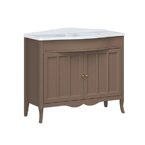 Тумба под раковину напольная Caprigo Marsel 100 см шоколад - фото 1