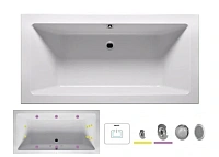 Ванна гидромассажная Riho Lusso 200 x 90 см, FLOW2