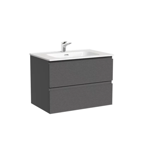 Тумба под раковину подвесная Sancos Folk 70 см Grey Soft FL70GS (детальная фотография)