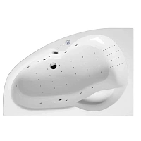 Ванна гидромассажная Excellent Newa Nano 160 x 95 см, левая, белый/хром, WAEX.NEL16.NANO.CR