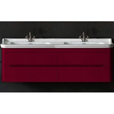 Тумба подвесная под раковину, цвет bordeaux Kerasan Waldorf