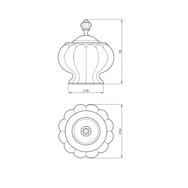 Стакан для ванной Migliore Olivia белая керамика с декором платина 17542 (детальная фотография), классические, ретро, декорированные