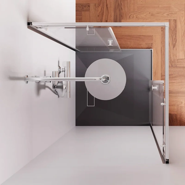 Душевой уголок Am.Pm X-Joy 80x80 см профиль хром матовый W94G-403-8080-МТ1К (детальная фотография), 80х80