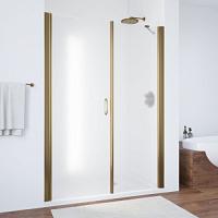 Душевая дверь профиль бронза стекло сатин Vegas-glass
