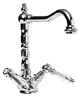 Смеситель для раковины Cezares Diamond хром, ручка Swarovski