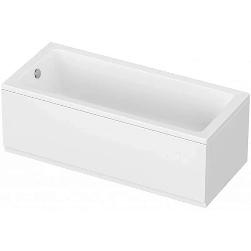 Ванна акриловая Cezares Plane Solo Mini 180х80 см белая W37 - фото 1