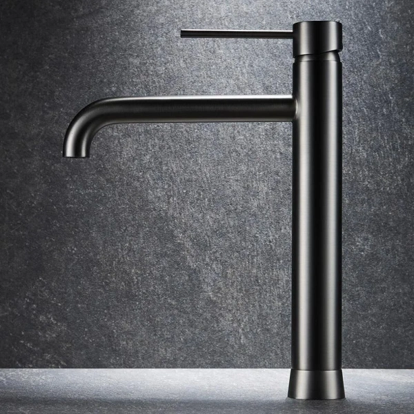 Смеситель для раковины Black&White Universe оружейная сталь 7600U (детальная фотография), другие