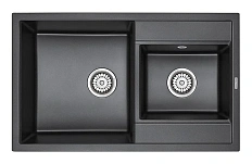Мойка для кухни Paulmark Tandem 82 см черная