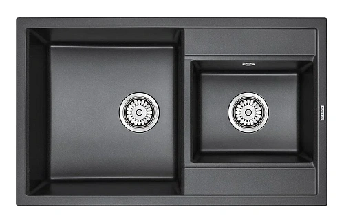 Мойка для кухни Paulmark Tandem 82 см черная - фото 2