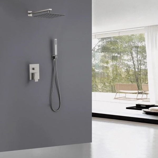 Душевой комплект Abber Daheim сатин AF8219SP (детальная фотография), душевые комплекты, наборы