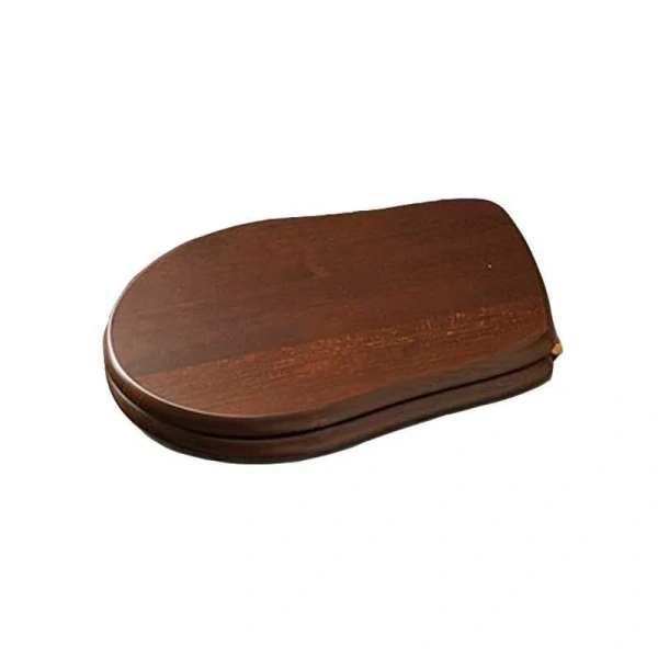 Крышка-сидение с микролифтом Kerasan Retro дерево, петли золото 108740 (детальная фотография)