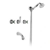 Смеситель для ванны, английское золото, Nicolazzi Le Pietre