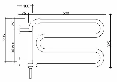 Полотенцесушитель электрический цвет:бронза Margaroli 610 610OBC (детальная фотография) index_1