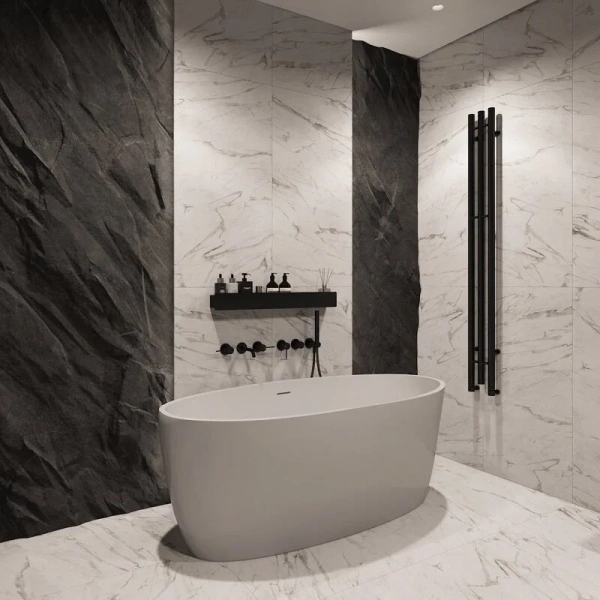 Ванна акриловая Corpa Nera Bosso CN130101, 170 х 76 см, белый матовый (детальная фотография), белые