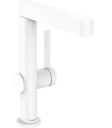 Смеситель для раковины Hansgrohe Finoris белый матовый - фото 2