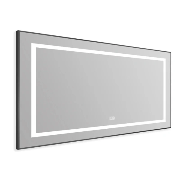 Зеркало с подсветкой BelBagno Kraft 110 см черное SPC-KRAFT-1085-685-TCH-WARM-NERO (детальная фотография), нет в наличии
