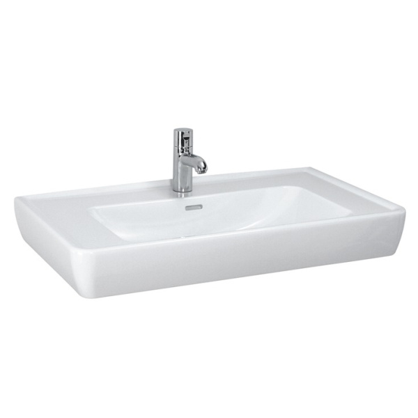 Раковина Laufen Pro 8.1395.6.000 85 см керамика (детальная фотография), современные, hi-tech