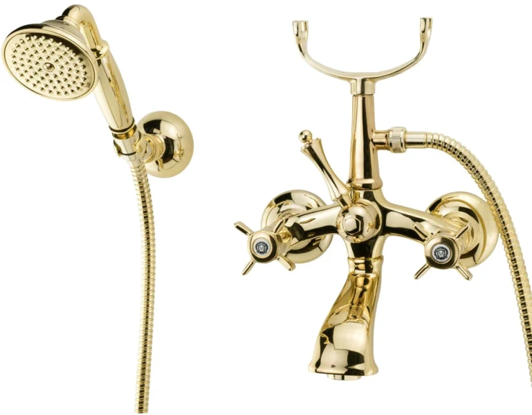 Смеситель для ванны Migliore Korona золото 28506 (детальная фотография), для ванны