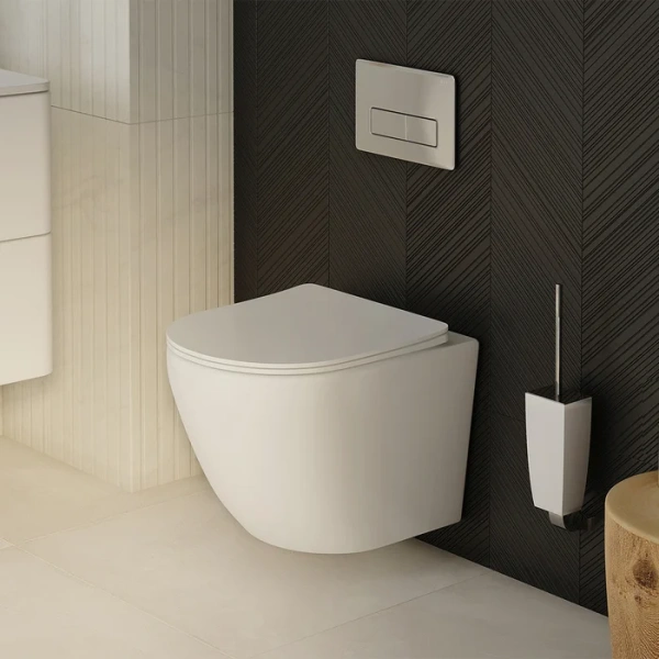 Унитаз подвесной IDDIS Blanco белый BLARNSEi25 (детальная фотография), фарфор, керамика