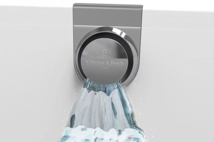 Ванна квариловая Villeroy & Boch Oberon 2.0 180х80 см со сливом-переливом UBQ180OBR2DV-01 (детальная фотография), современныe, hi-tech
