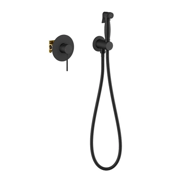 Гигиенический душ со смесителем Timo Saona черный 2389/03SM (детальная фотография)