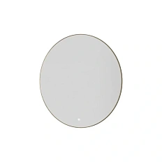 Зеркало с подсветкой Boheme 80 см золото матовое