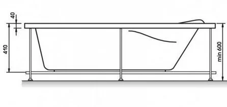 Ванна акриловая Relisan Neonika 150 х 70 см Гл000000963 (детальная фотография), современныe, hi-tech